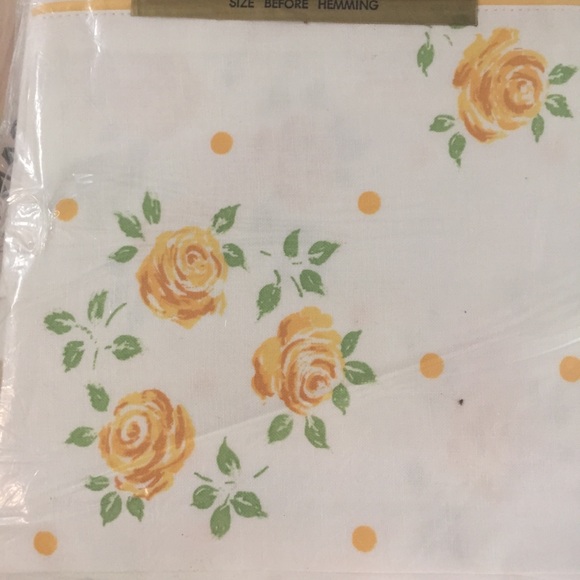 70s Floral Sheet NOS - Picture 7 of 11